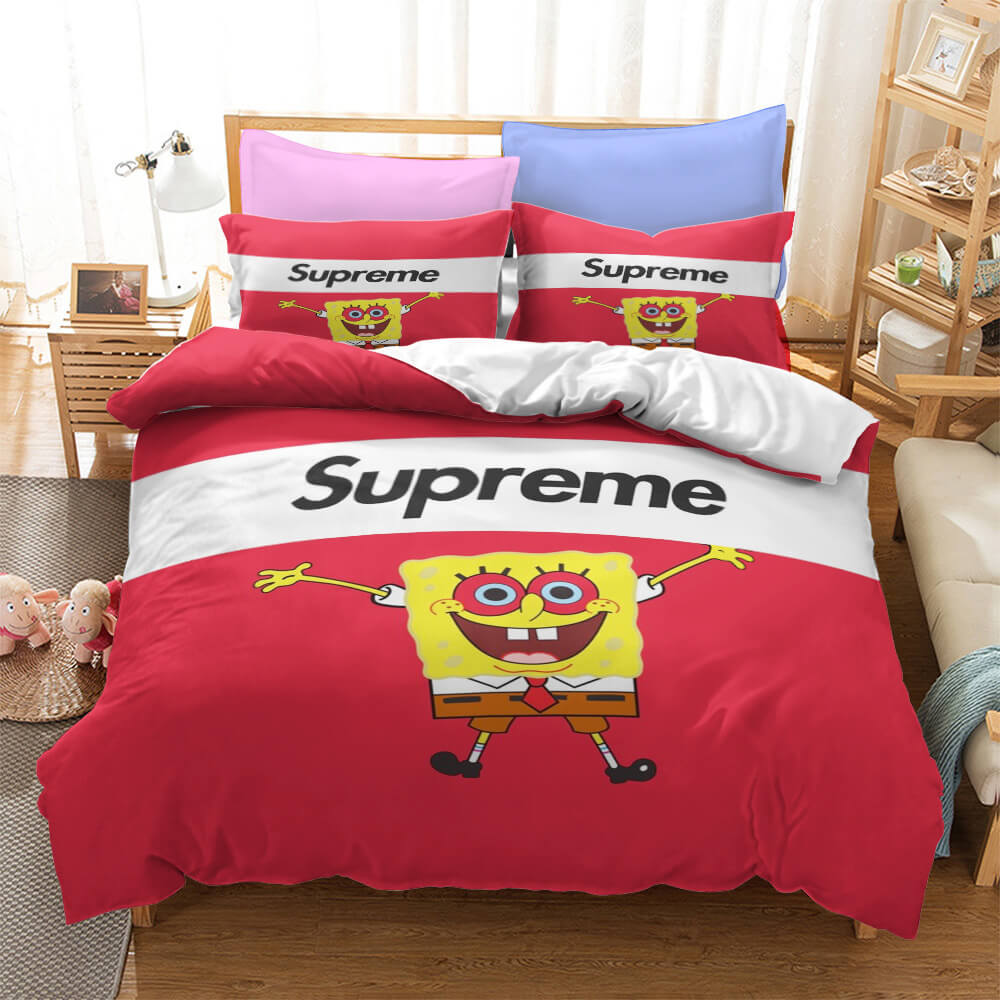 Cartoon SpongeBob SquarePants Bedding Sets Quilt Cover Without Filler (Online Order Only)