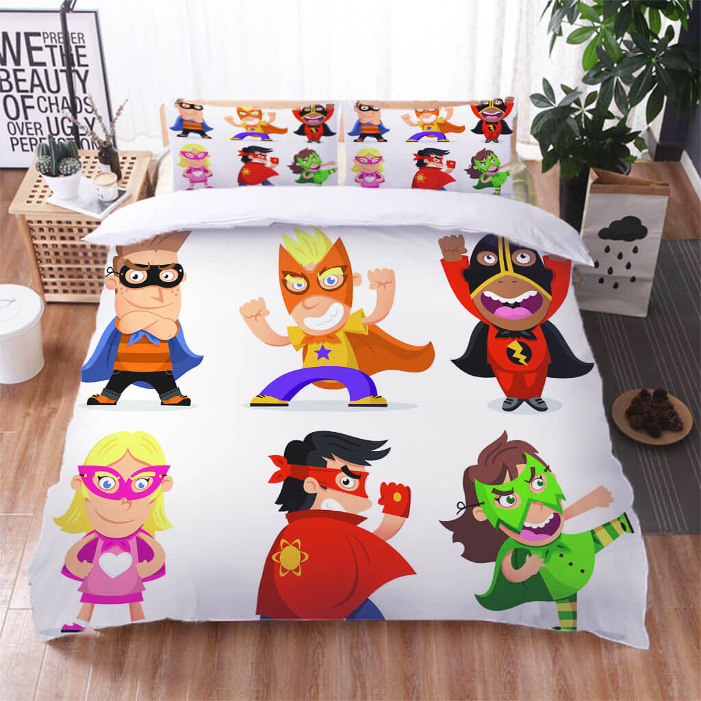 Cartoon Superman Bedding Set Quilt Cover Without Filler (Online Order Only)
