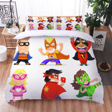 Cartoon Superman Bedding Set Quilt Cover Without Filler (Online Order Only)