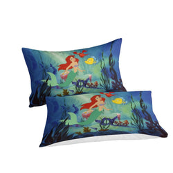 Cartoon The Little Mermaid Ariel Bedding Set Quilt Duvet Cover Without Filler (Online Order Only)