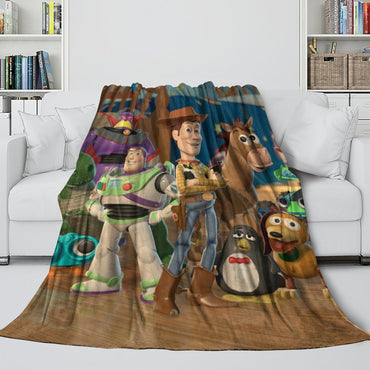 Cartoon Toy Story Blanket Flannel Fleece Throw Room Decoration (Online Order Only)