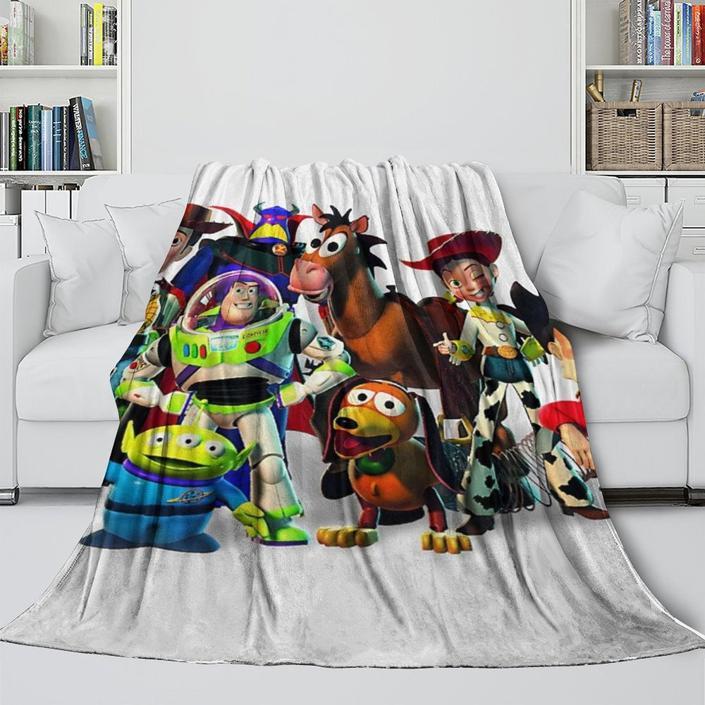 Cartoon Toy Story Blanket Flannel Fleece Throw Room Decoration (Online Order Only)