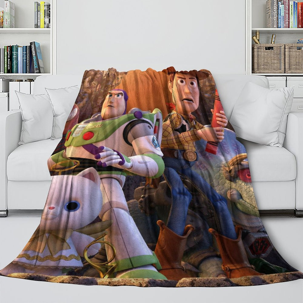 Cartoon Toy Story Blanket Flannel Fleece Throw Room Decoration (Online Order Only)