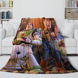 Cartoon Toy Story Blanket Flannel Fleece Throw Room Decoration (Online Order Only)