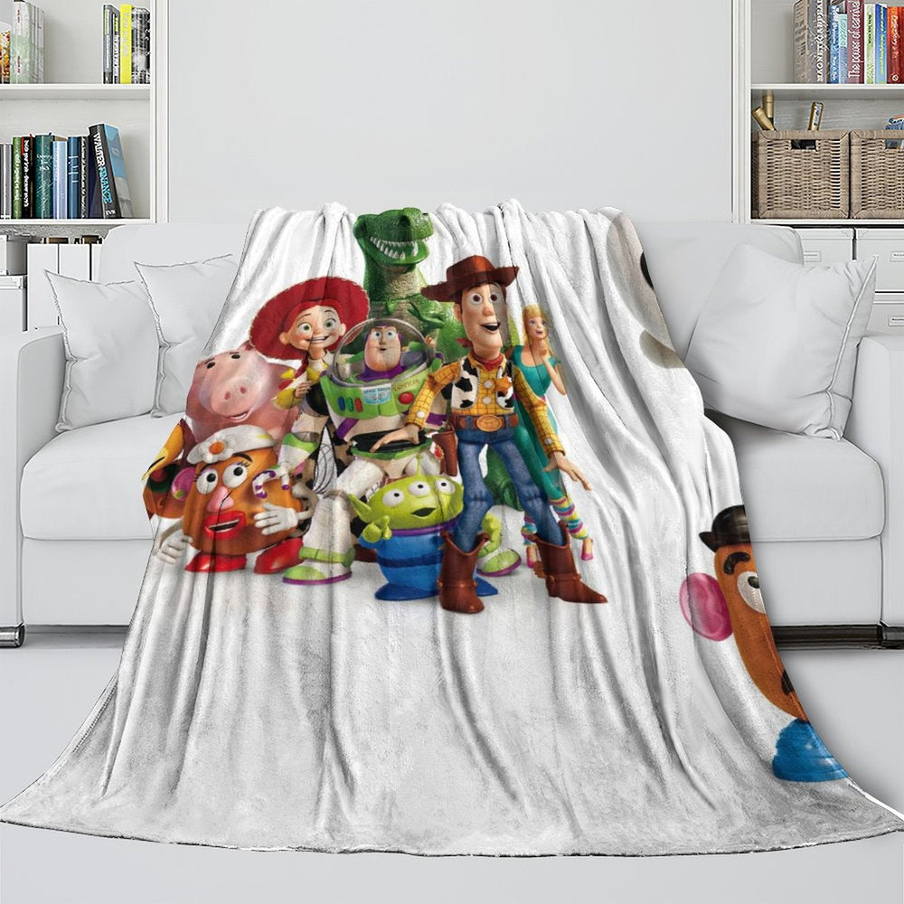 Cartoon Toy Story Blanket Flannel Fleece Throw Room Decoration (Online Order Only)