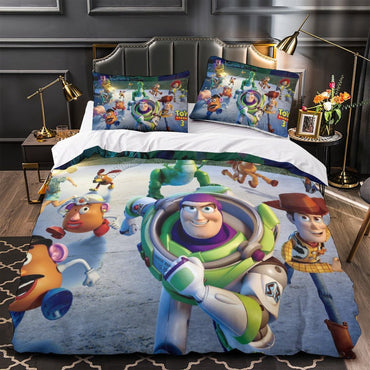 Cartoon Toy Story Pattern Bedding Set Quilt Duvet Cover Without Filler (Online Order Only)