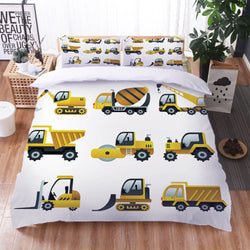 Cartoon Truck Bedding Set Quilt Cover Without Filler (Online Order Only)