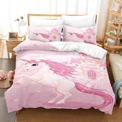 Cartoon Unicorn Bedding Set Quilt Covers Room Decoration (Online Order Only)