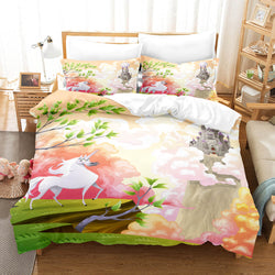 Cartoon Unicorn Bedding Set Quilt Covers Room Decoration (Online Order Only)