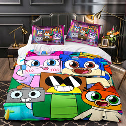 Cartoon Unikitty Bedding Set Quilt Duvet Cover Bedding Sets for Kids (Online Order Only)