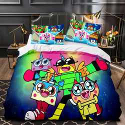 Cartoon Unikitty Bedding Set Quilt Duvet Cover Bedding Sets for Kids (Online Order Only)