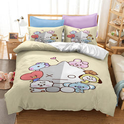 Cartoon image Cosplay Bedding Set Quilt Covers Without Filler (Online Order Only)