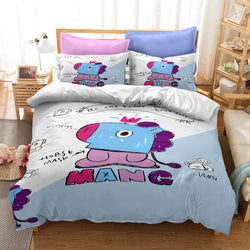 Cartoon image Cosplay Bedding Set Quilt Covers Without Filler (Online Order Only)