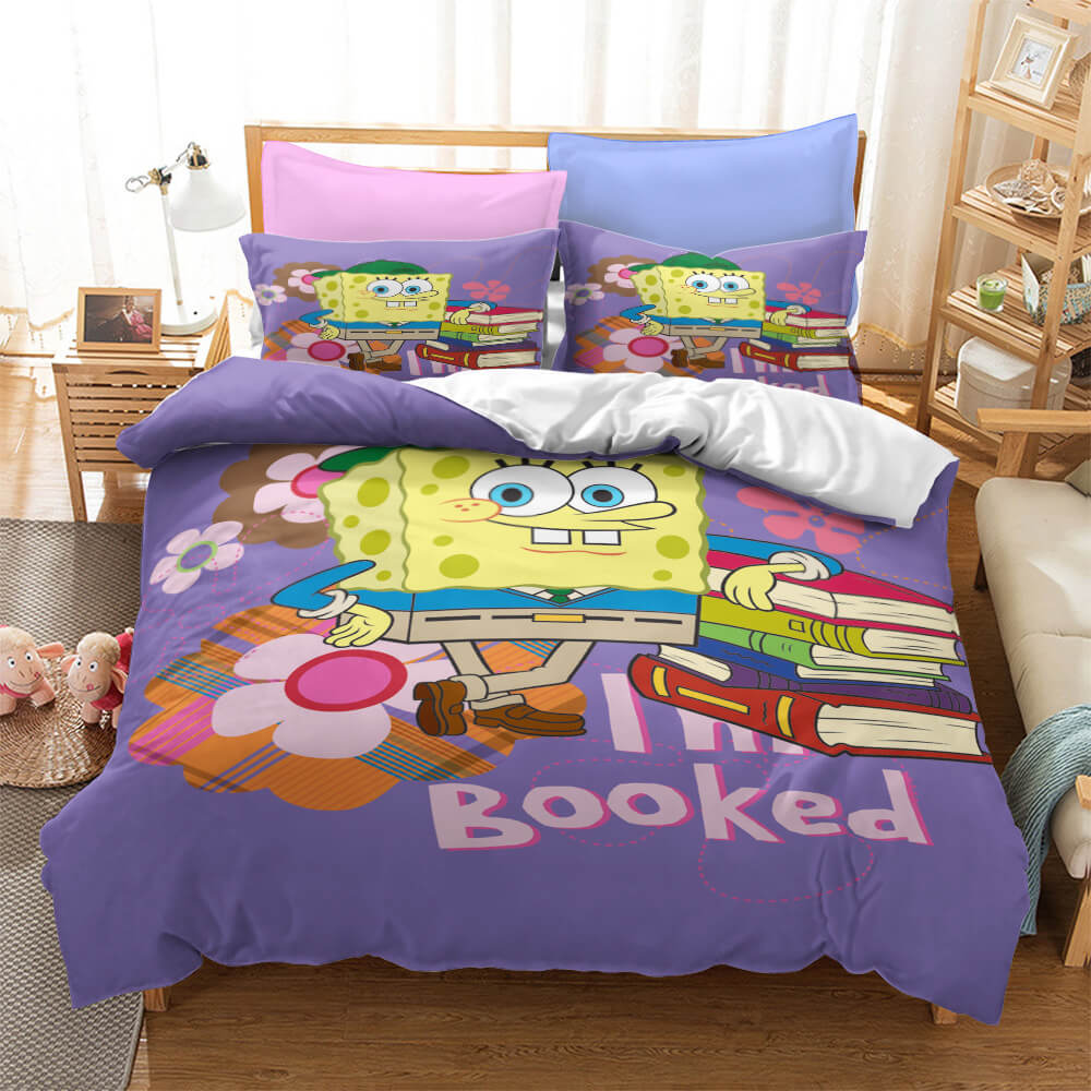Cartoons SpongeBob SquarePants Bedding Sets Quilt Cover Without Filler (Online Order Only)