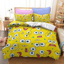 Cartoons SpongeBob SquarePants Bedding Sets Quilt Cover Without Filler (Online Order Only)