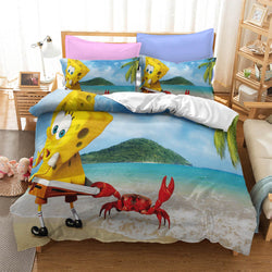 Cartoons SpongeBob SquarePants Bedding Sets Quilt Cover Without Filler (Online Order Only)