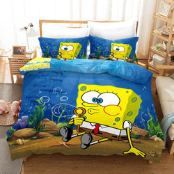 Cartoons SpongeBob SquarePants Bedding Sets Quilt Cover Without Filler (Online Order Only)