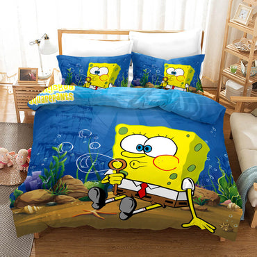 Cartoons SpongeBob SquarePants Bedding Sets Quilt Cover Without Filler (Online Order Only)