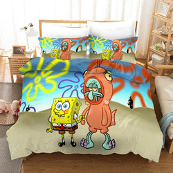 Cartoons SpongeBob SquarePants Bedding Sets Quilt Cover Without Filler (Online Order Only)