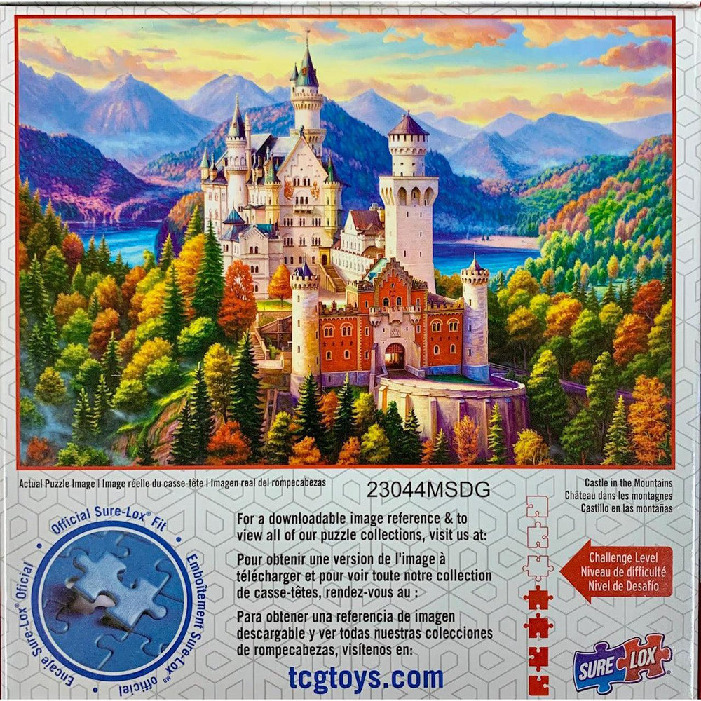 Castle in the Mountains Alpine Vistas 500 Piece Jigsaw Puzzle Sure Lox (ONLINE ORDER ONLY)