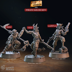 3D Printed Cast n Play Pirate Chronicles Collection 28mm 32mm D&D (Online Only)