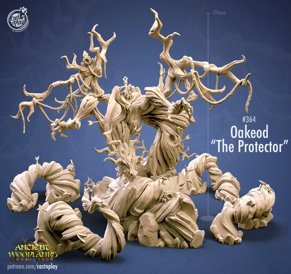 Oakeod “The Protector” – Ancient Woodland Guardian Miniature (ONLINE ORDER ONLY)