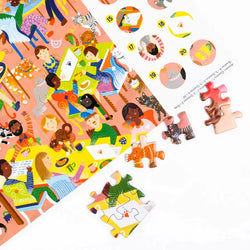 Cat Café Dog Park 500 Piece Double-Sided Jigsaw Puzzle Professor Puzzle (ONLINE ORDER ONLY)