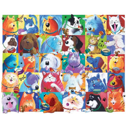 Cat Dog Convention 300 Piece Soft Touch Jigsaw Puzzle Crown Point