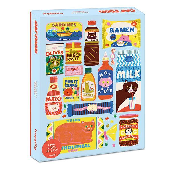 Cat Food 1000 Piece Jigsaw Puzzle Happily (ONLINE ORDER ONLY)