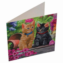 Cat Friends Crystal Art Card Kit Craft Buddy (ONLINE ORDER ONLY)