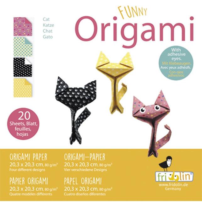 Cat Funny Origami Kit Fridolin (ONLINE ORDER ONLY)