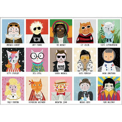 Cat Icons 1000 Piece Jigsaw Puzzle Happily (ONLINE ORDER ONLY)