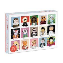 Cat Icons 1000 Piece Jigsaw Puzzle Happily (ONLINE ORDER ONLY)