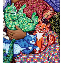 Cat Lady 1000 Piece Premium Jigsaw Puzzle Art & Fable