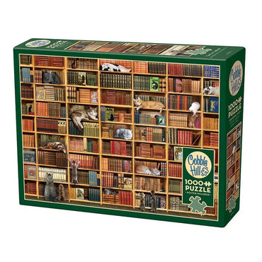 Cat Library 1000 Piece Jigsaw Puzzle Cobble Hill (ONLINE ORDER ONLY)
