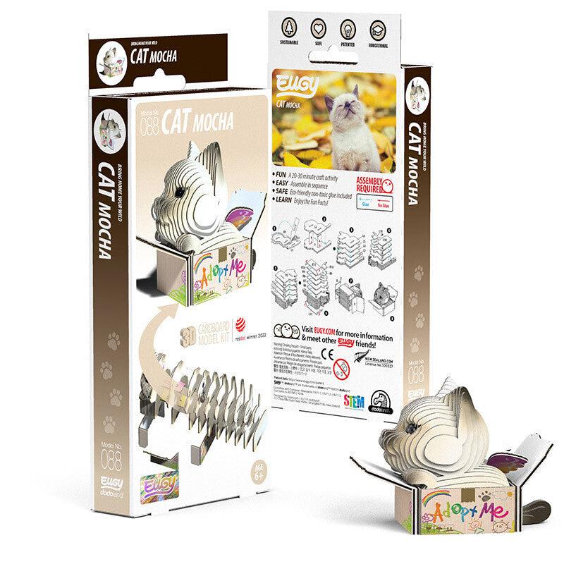 Cat Mocha 3D Cardboard Model Kit Eugy (ONLINE ORDER ONLY)