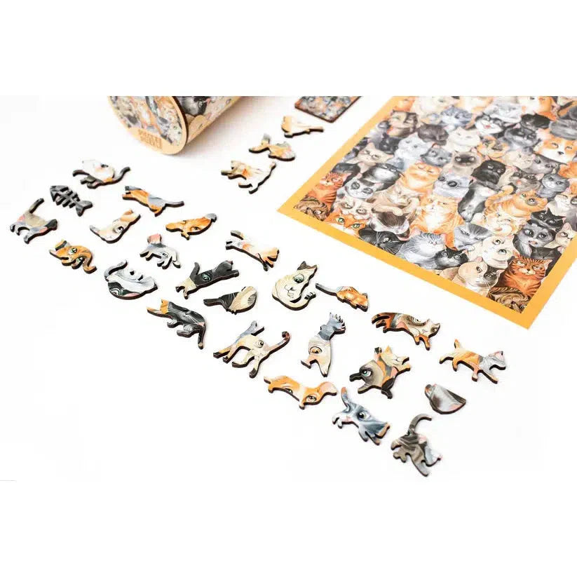 Cat Party 250 Piece Wooden Jigsaw Puzzle Geek Toys (ONLINE ORDER ONLY)