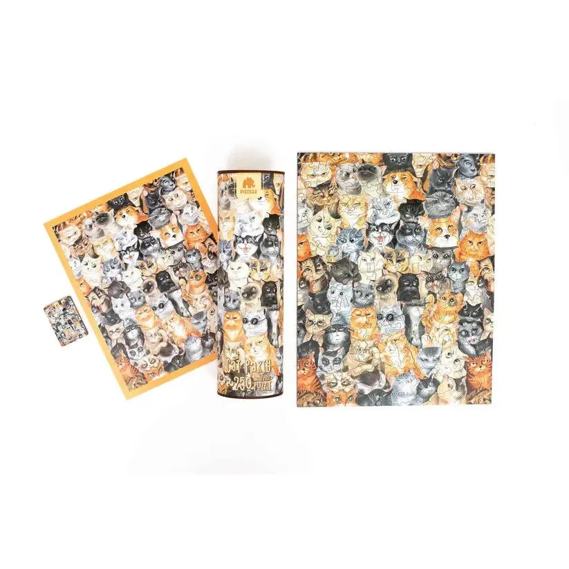 Cat Party 250 Piece Wooden Jigsaw Puzzle Geek Toys (ONLINE ORDER ONLY)