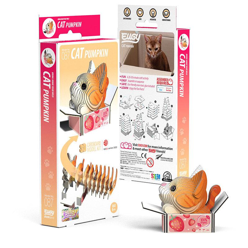 Cat Pumpkin 3D Cardboard Model Kit Eugy (ONLINE ORDER ONLY)