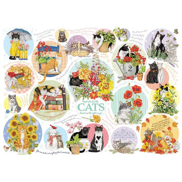 Cat Thoughts 1000 Piece Jigsaw Puzzle Cobble Hill (ONLINE ORDER ONLY)