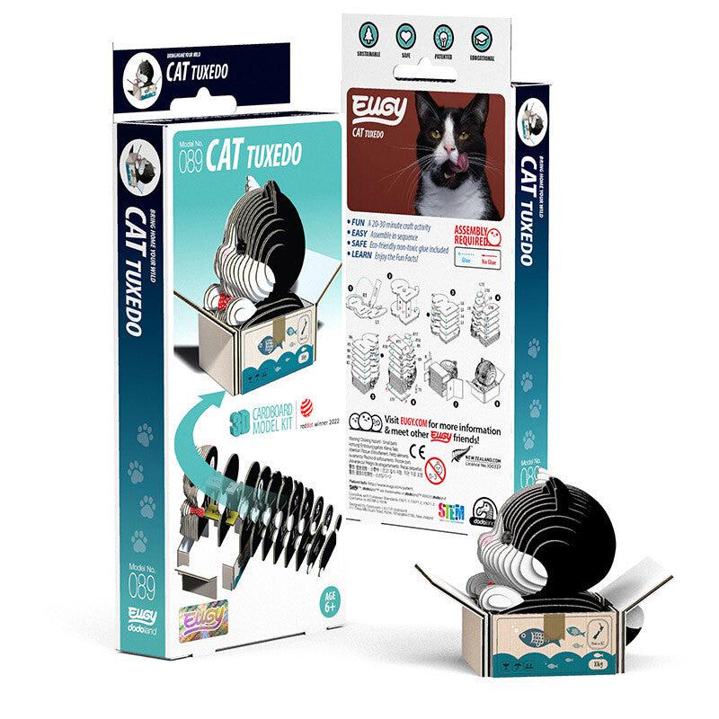Cat Tuxedo 3D Cardboard Model Kit Eugy (ONLINE ORDER ONLY)