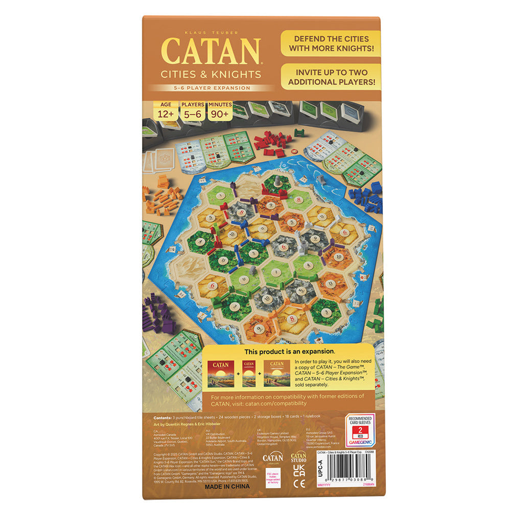 Catan: Cities & Knights 5-6 Player Expansion (6th Edition) (ONLINE ORDER ONLY)