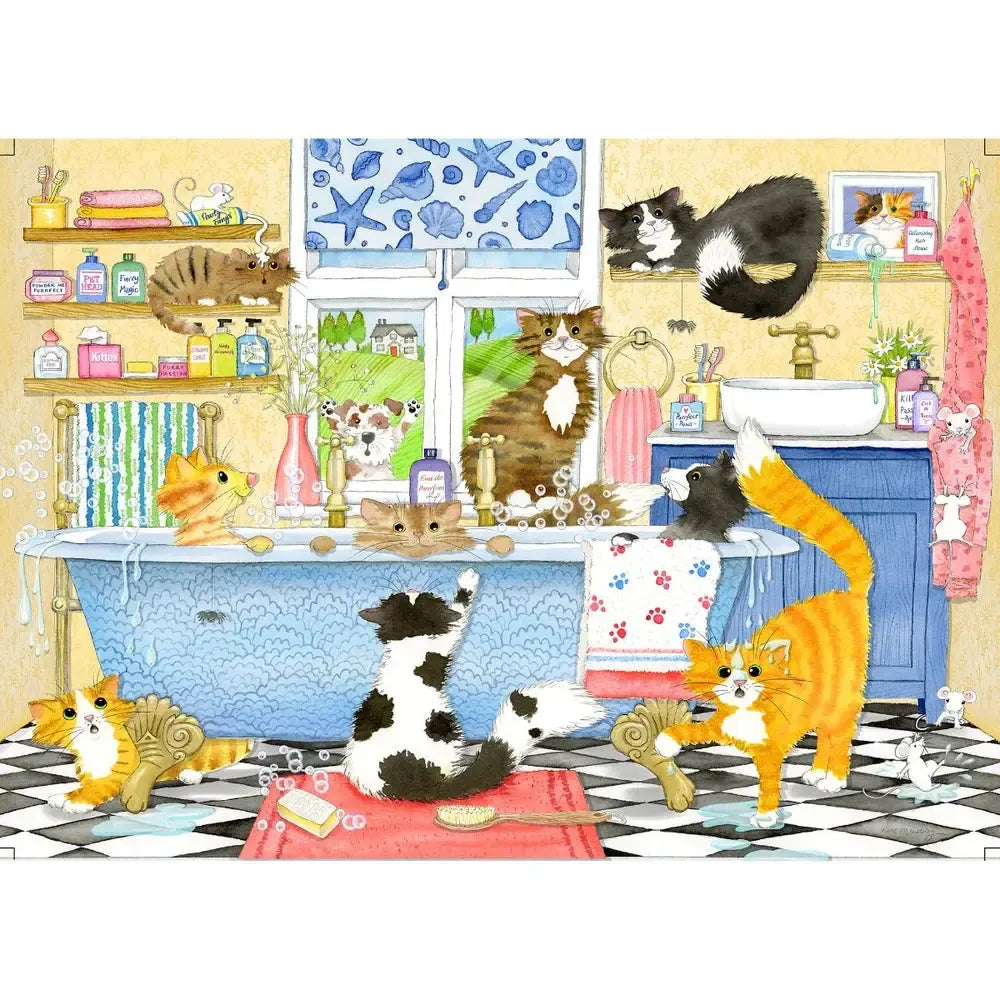 Catastrophe Cottage Set of 4 500 Piece Jigsaw Puzzles Gibsons (ONLINE ORDER ONLY)
