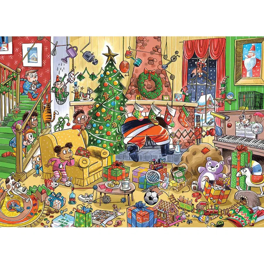 Catching Santa Doodle Town 1000 Piece Jigsaw Puzzle Cobble Hill (ONLINE ORDER ONLY)