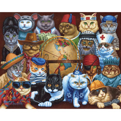 Cats Around the World 210 Piece Jigsaw Puzzle Dowdle (ONLINE ORDER ONLY)