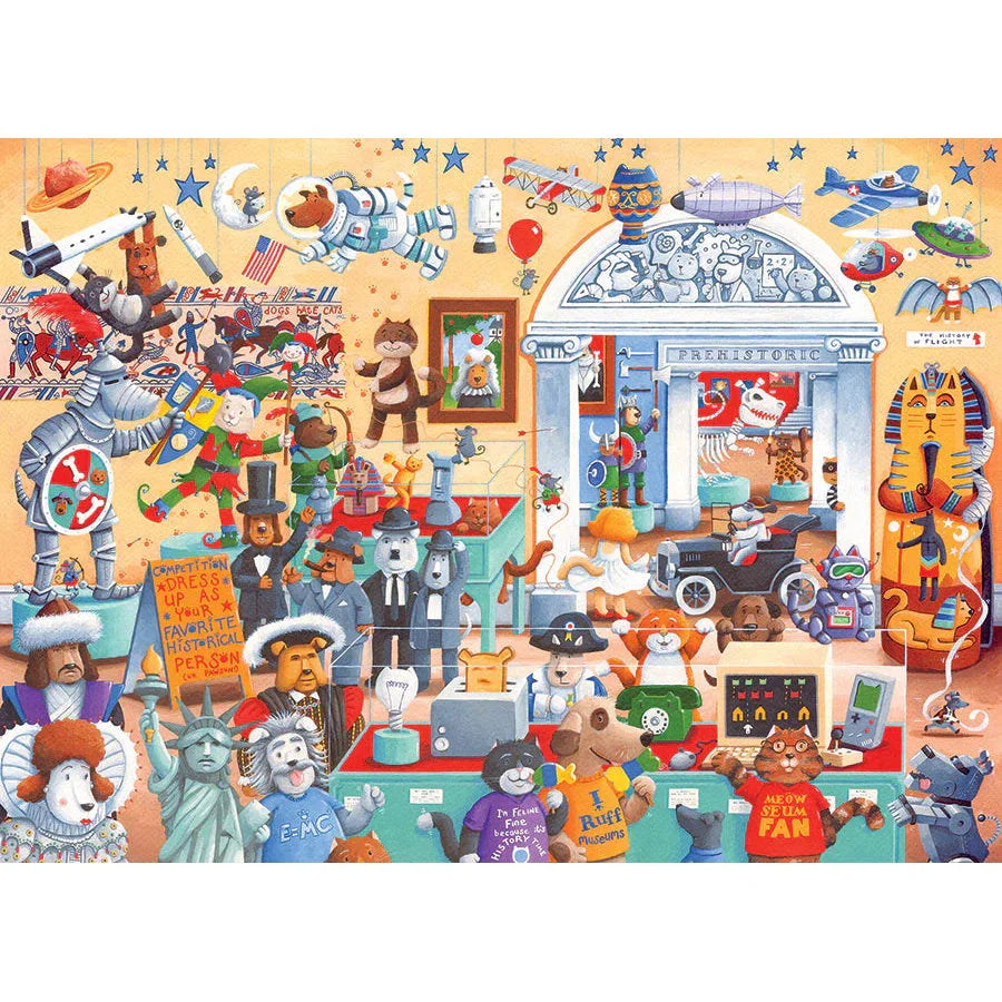 Cats & Dog Museum 350 Piece Family Jigsaw Puzzle Cobble Hill (ONLINE ORDER ONLY)