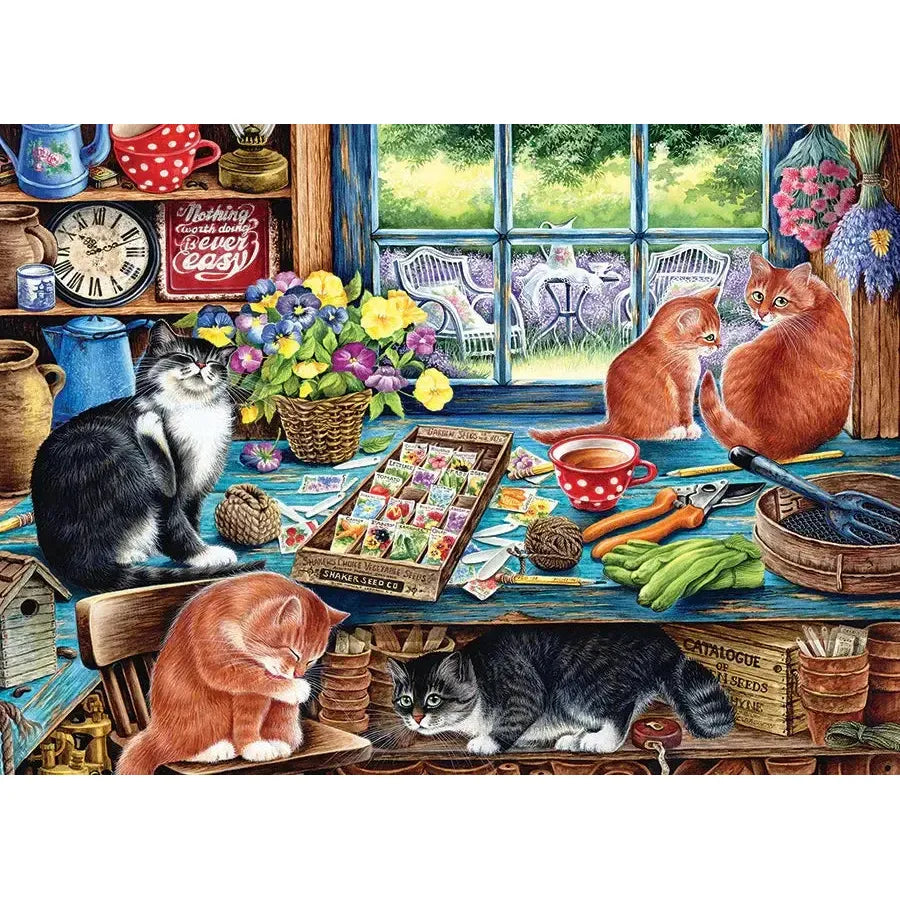 Cats Retreat 1000 Piece Jigsaw Puzzle Cobble Hill (ONLINE ORDER ONLY)