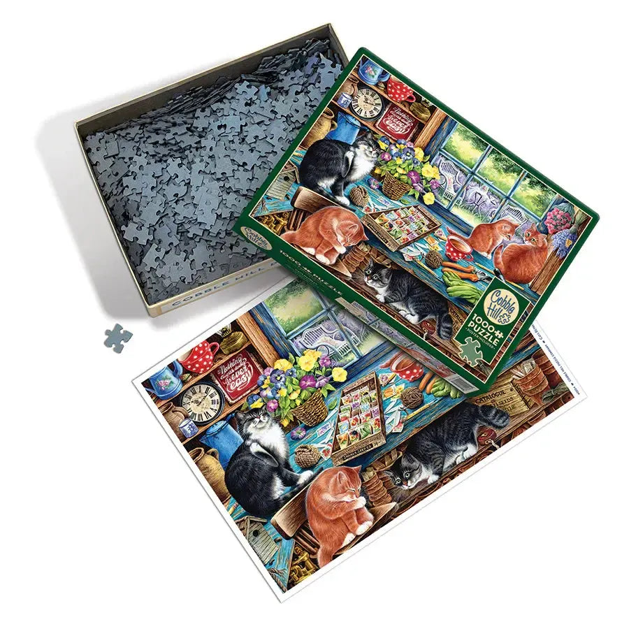 Cats Retreat 1000 Piece Jigsaw Puzzle Cobble Hill (ONLINE ORDER ONLY)