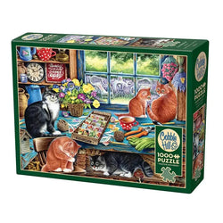 Cats Retreat 1000 Piece Jigsaw Puzzle Cobble Hill (ONLINE ORDER ONLY)