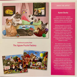Cats & a Cradle A Bit of Whimsy 500 Piece Jigsaw Puzzle Leap Year (ONLINE ORDER ONLY)